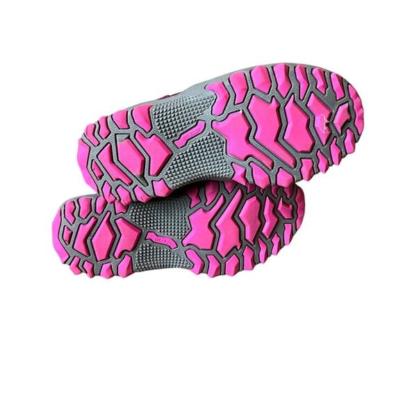 M.A.P Sequoia Girls Winter Snow Boot, Gray Dark Pink, Size 1, Leather Waterproof - Picture 6 of 9